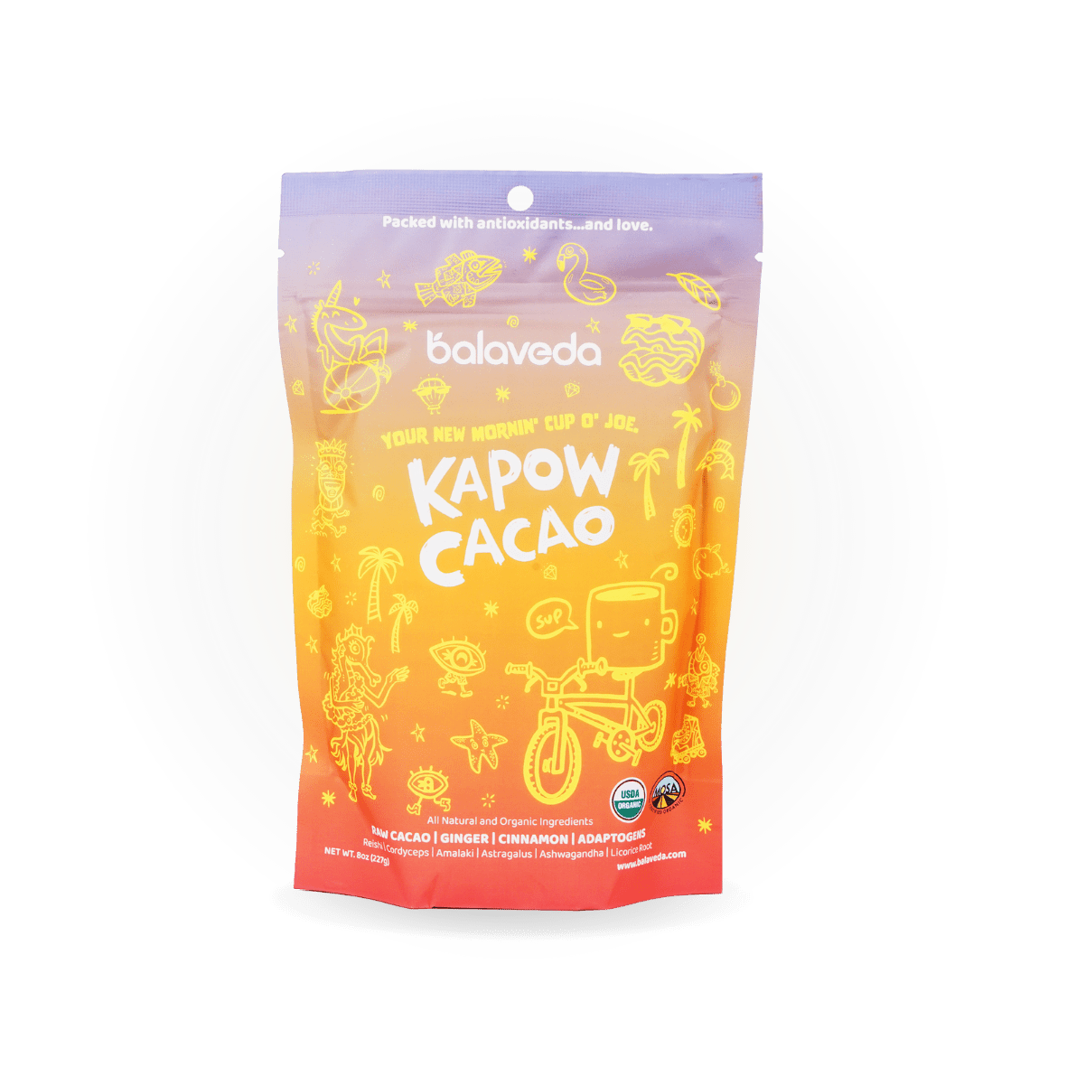 Kapow Cacao | USDA Organic Adaptogenic Cacao & Mushroom Coffee