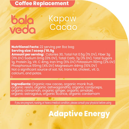 organic cacao coffee replacement ingredients