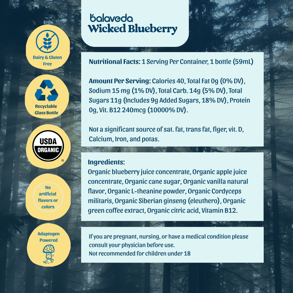 Wicked Blueberry Energy Shot - balaveda