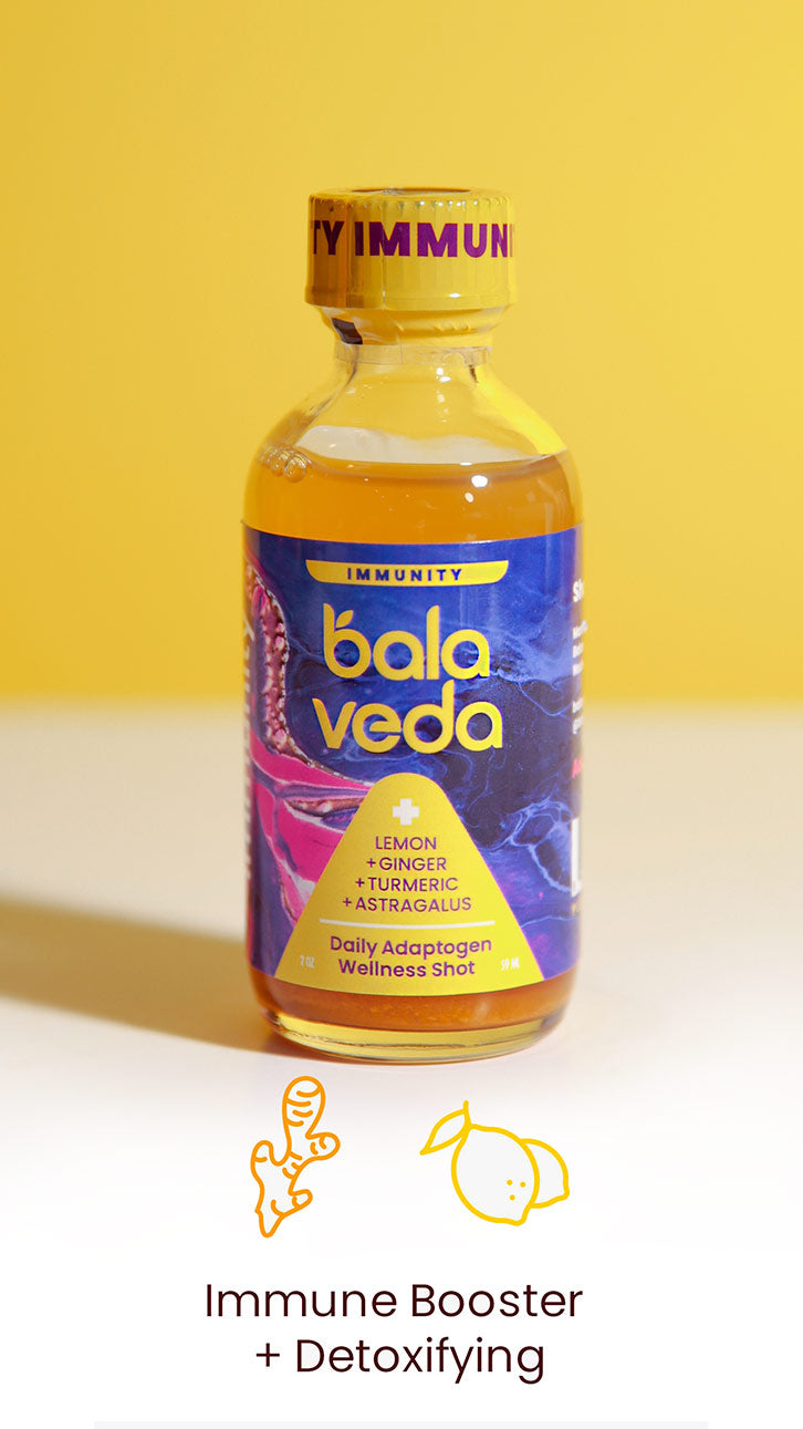 100% Organic Turmeric + Ginger + Lemon Adaptogen Immunity Shot