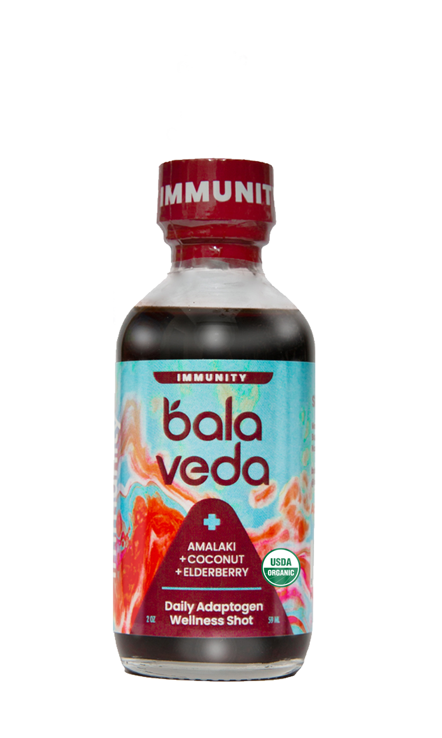 balaveda Epic Elderberry – USDA Organic Adaptogenic Immunity Shot with Elderberry, Amalaki & Acerola | 12-Pack of 2oz Wellness Shots
