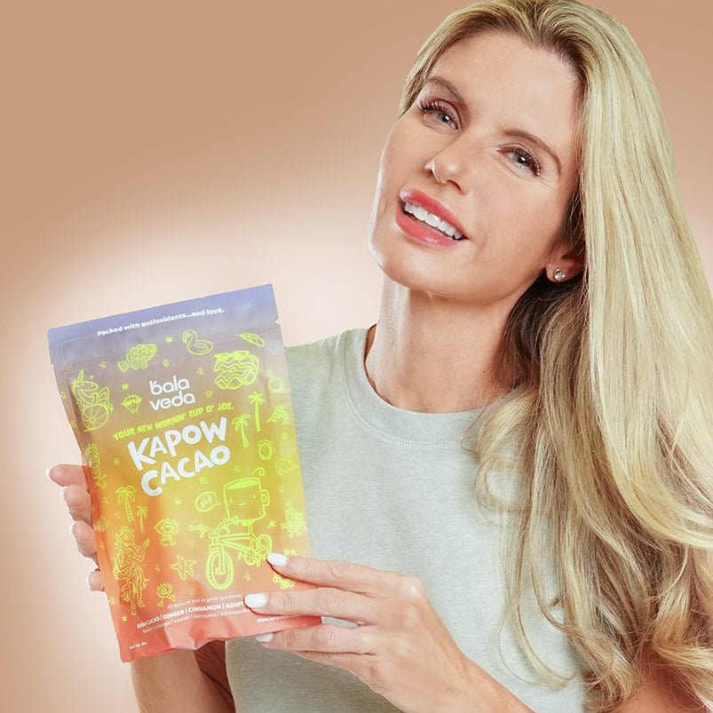 Kapow Cacao – 100% Organic Adaptogenic Cacao & Coffee Alternative for Clean Energy & Calm Focus - BalaVeda