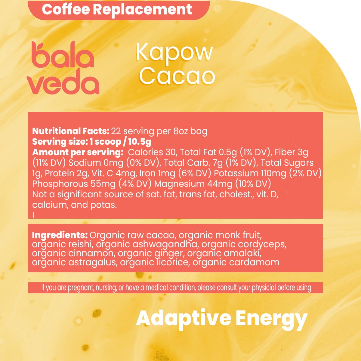 100% Organic Kapow Cacao PROMO