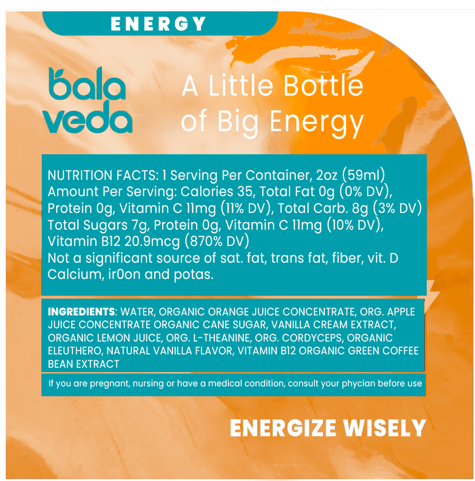 Organic Adaptogenic Energy Shot Mix Pack – Wicked Blueberry, Tropic Rush & Supersonic Citrus - BalaVeda