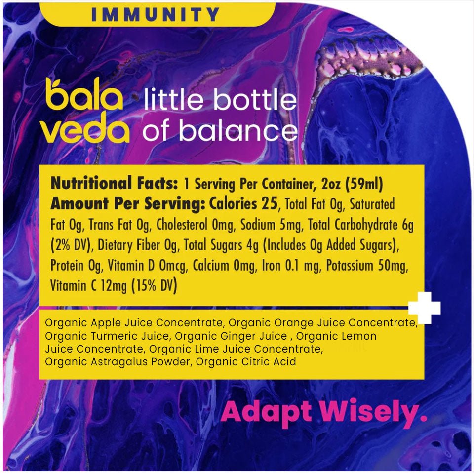 Totally Turmeric – USDA Organic Immunity & Detox Shot with Turmeric, Ginger & Astragalus - BalaVeda