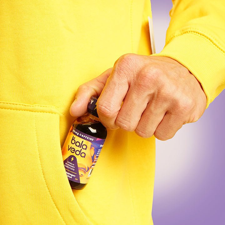 Wicked Blueberry – USDA Organic Adaptogenic Energy Shot with Cordyceps, L - Theanine & Anti - Inflammatory Support - BalaVeda