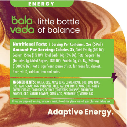 100% Organic Energy and Wellness Shots Sampler Pack - BalaVeda
