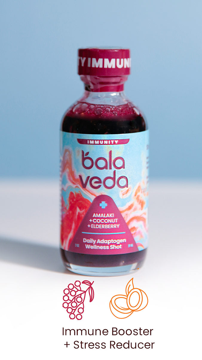 100% Organic Elderberry + Coconut + Amalaki Adaptogen Immunity Shot