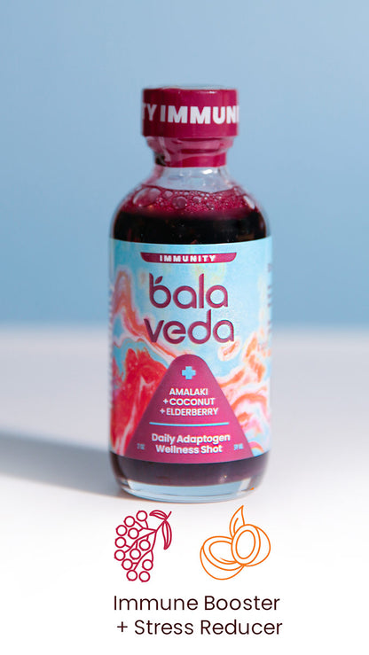 100% Organic Elderberry + Coconut + Amalaki Adaptogen Immunity Shot