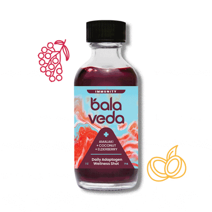 100% Organic Elderberry + Coconut + Amalaki Adaptogen Immunity Shot