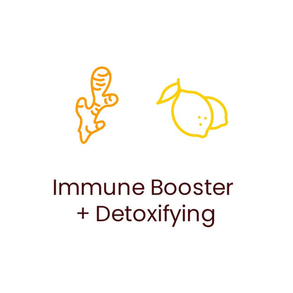 100% Organic Turmeric + Ginger + Lemon Adaptogen Immunity Shot